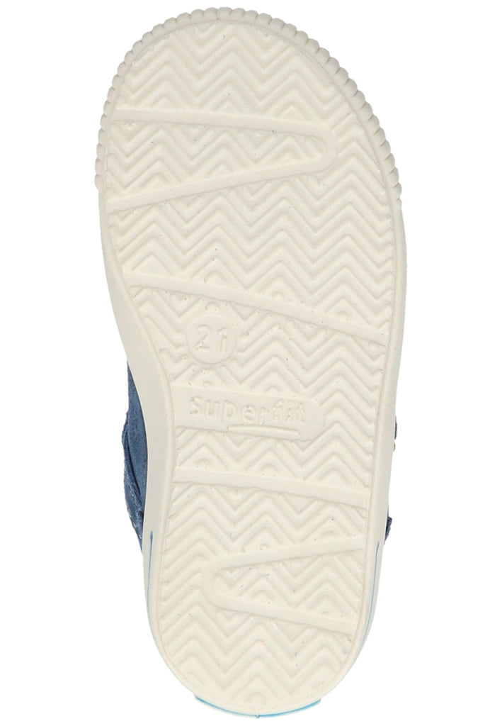 Superfit Halbschuhe Veloursleder/Textil Blau/Gelb - surf4shoes