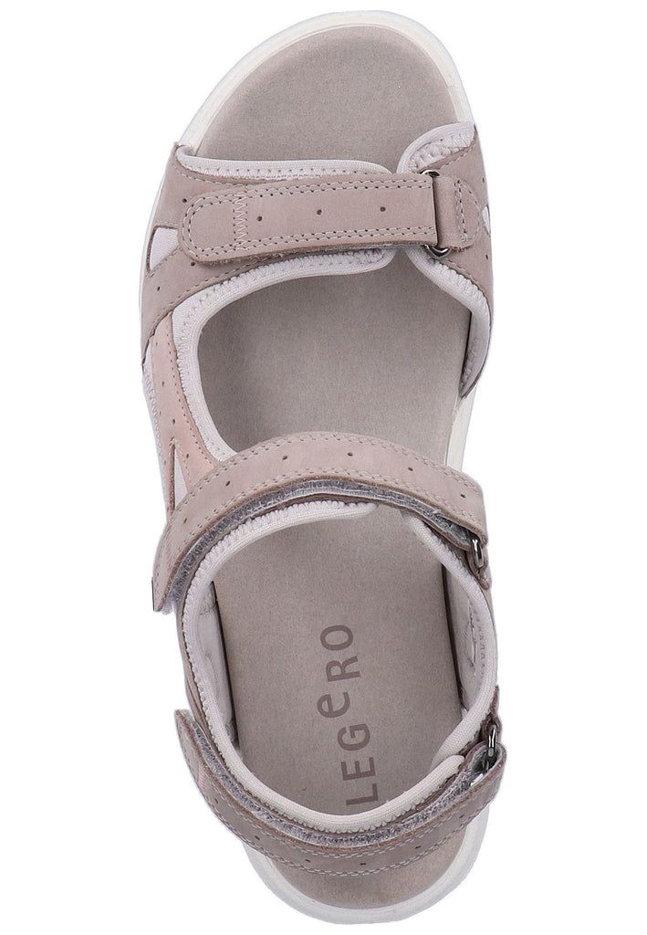 Legero Sandalen Nubukleder Beige - surf4shoes