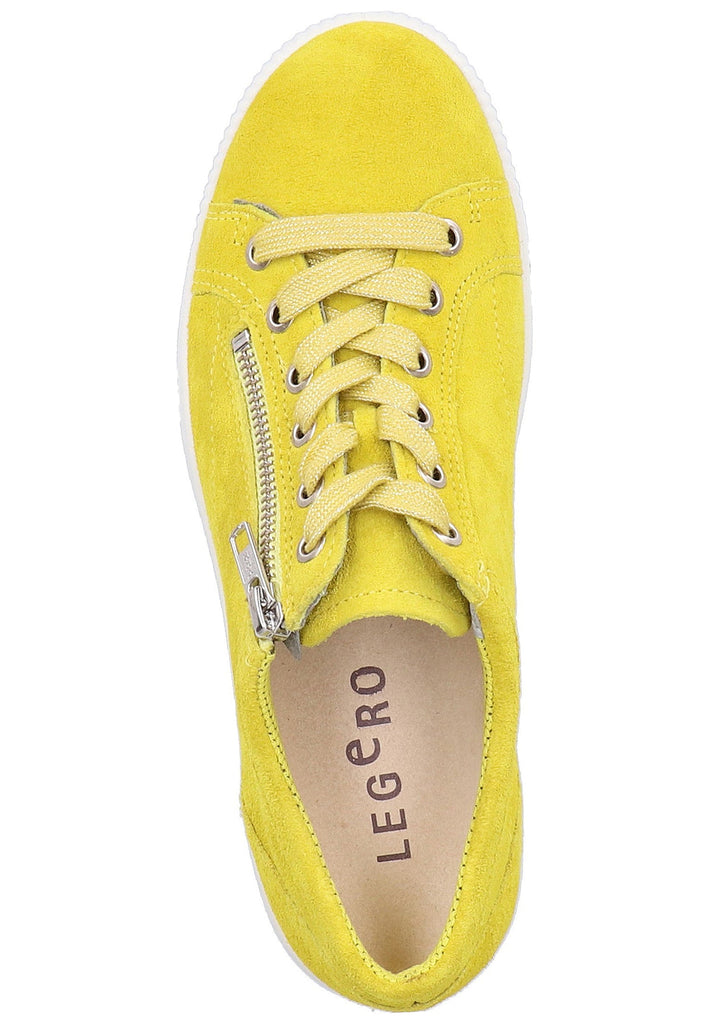 Legero Halbschuhe Veloursleder Gelb - surf4shoes