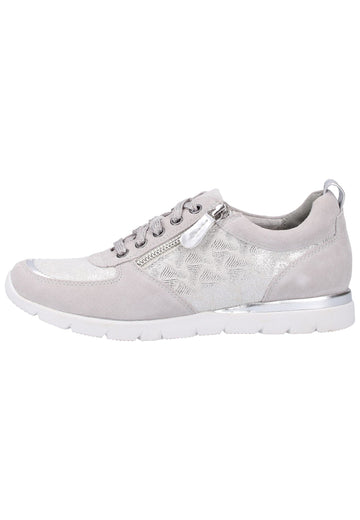 Jana Sneaker Leder/Textil Hellgrau - surf4shoes