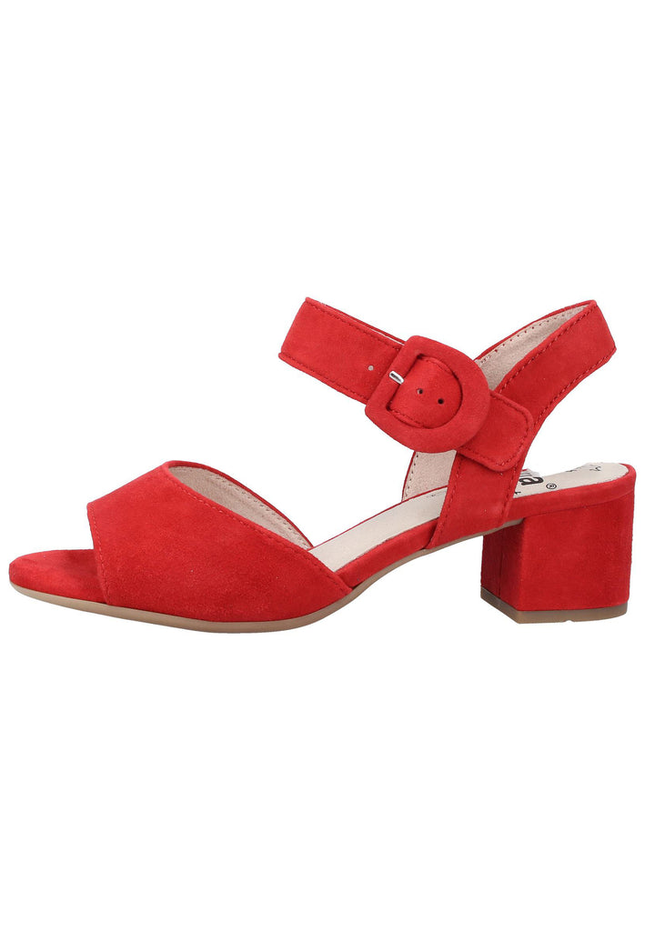 Jana Sandalen Veloursleder Rot - surf4shoes