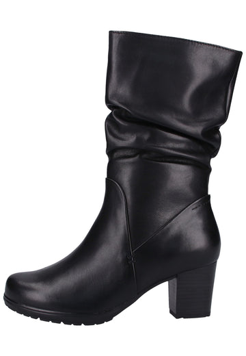 Jana Stiefel Leder Schwarz - surf4shoes