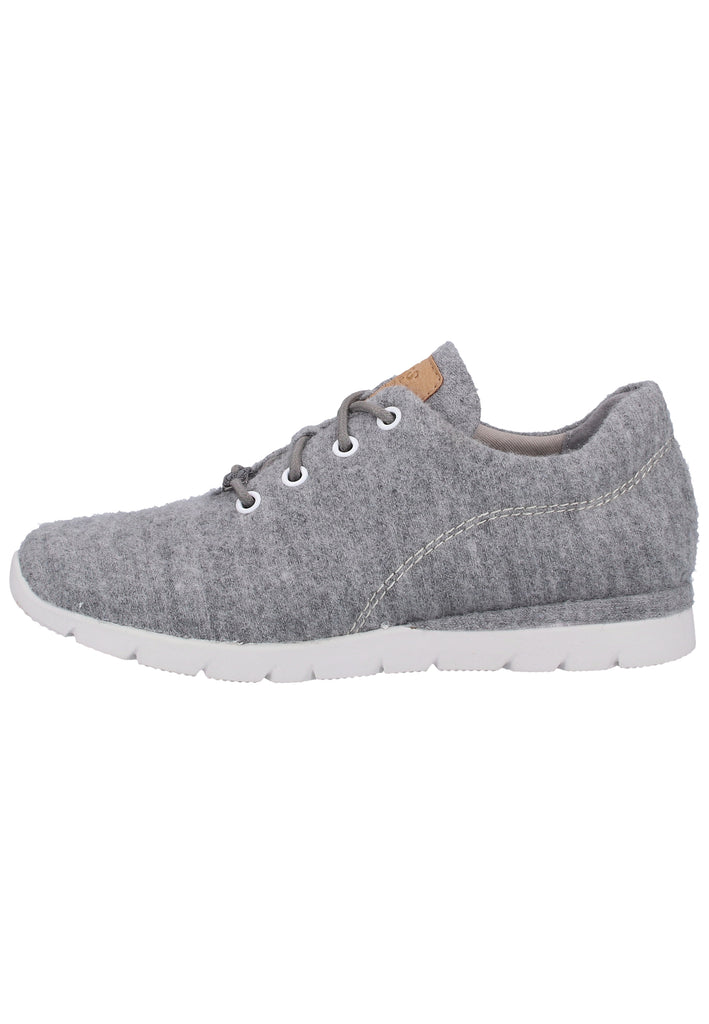 Jana Sneaker Lederimitat/Textil Hellgrau - surf4shoes