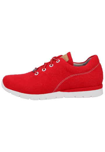 Jana Sneaker Lederimitat/Textil Rotbraun - surf4shoes