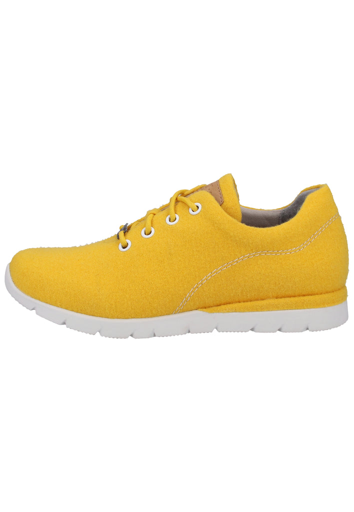 Jana Sneaker Lederimitat/Textil Gelb - surf4shoes