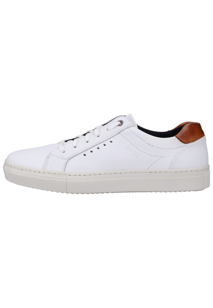 Salamander Sneaker Glattleder Weiß/Braun - surf4shoes