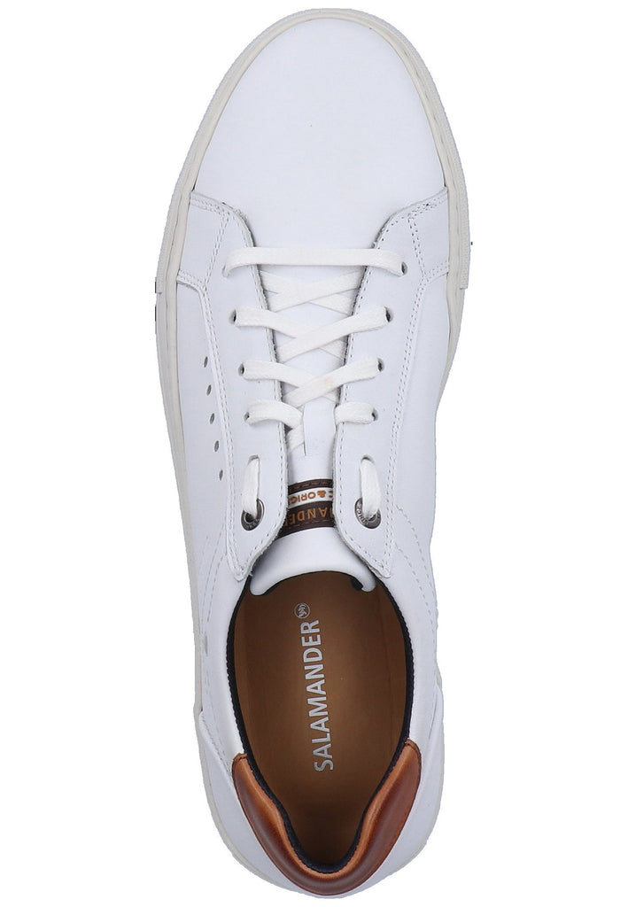 Salamander Sneaker Glattleder Weiß/Braun - surf4shoes