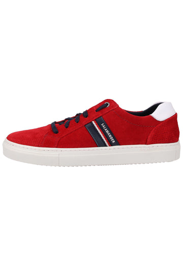 Salamander Sneaker Veloursleder Rot/Weiß - surf4shoes