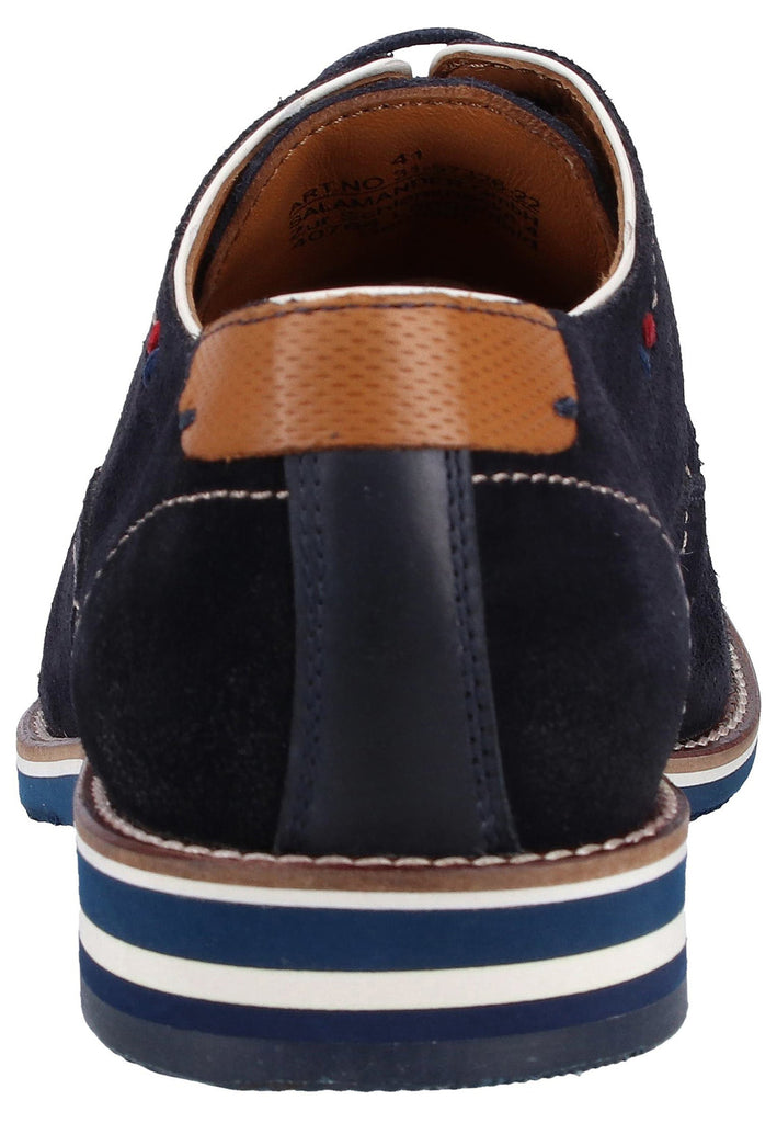 Salamander Businessschuhe Veloursleder Navy - surf4shoes