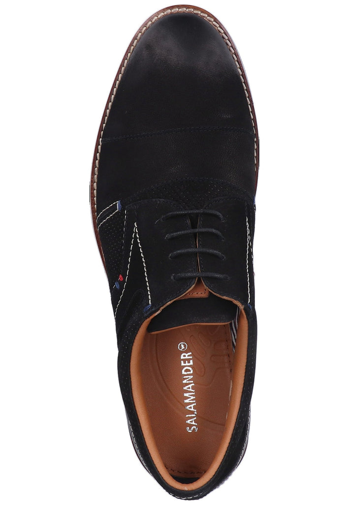 Salamander Businessschuhe Nubukleder Schwarz - surf4shoes