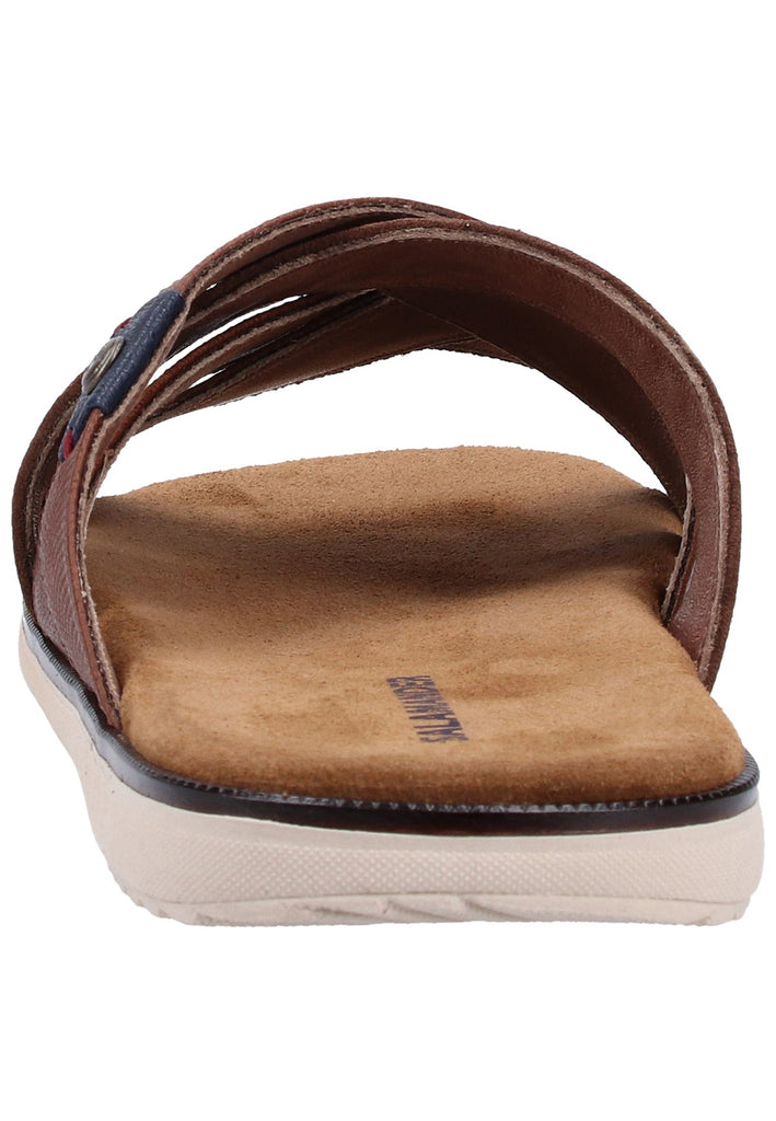 Salamander Pantoletten Glattleder Braun - surf4shoes