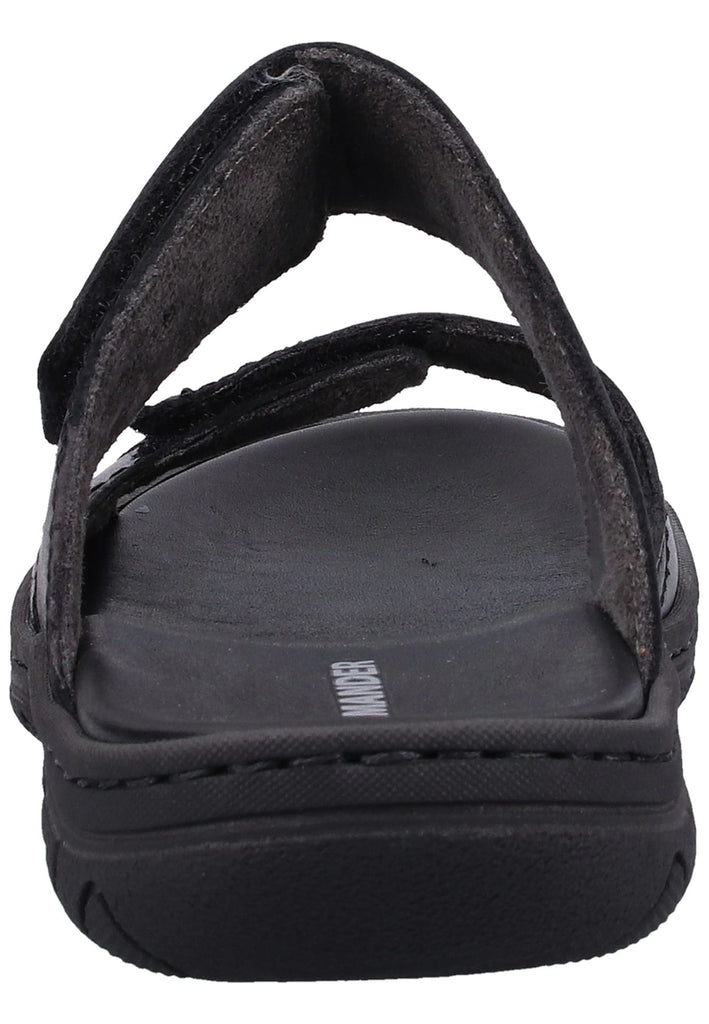 Salamander Pantoletten Leder Schwarz - surf4shoes