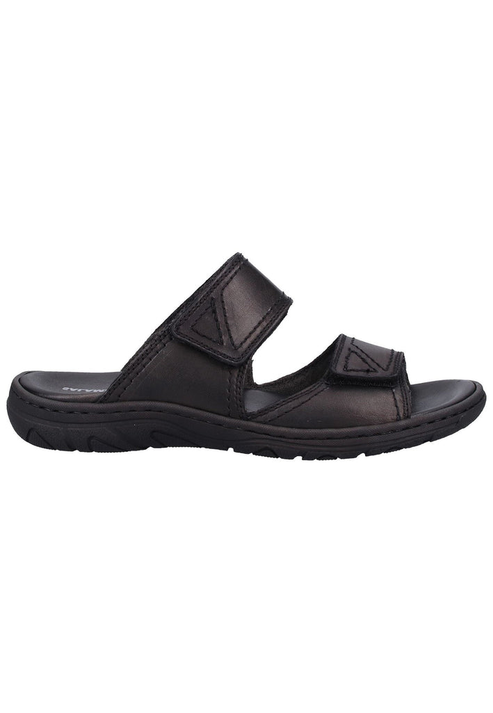 Salamander Pantoletten Leder Schwarz - surf4shoes