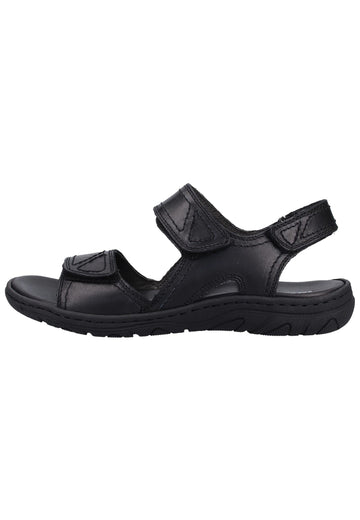 Salamander Sandalen Leder Schwarz - surf4shoes