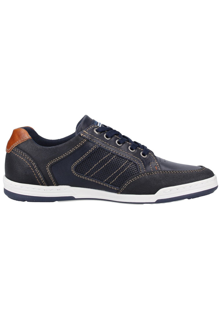 Salamander Sneaker Glattleder Blau/Braun - surf4shoes