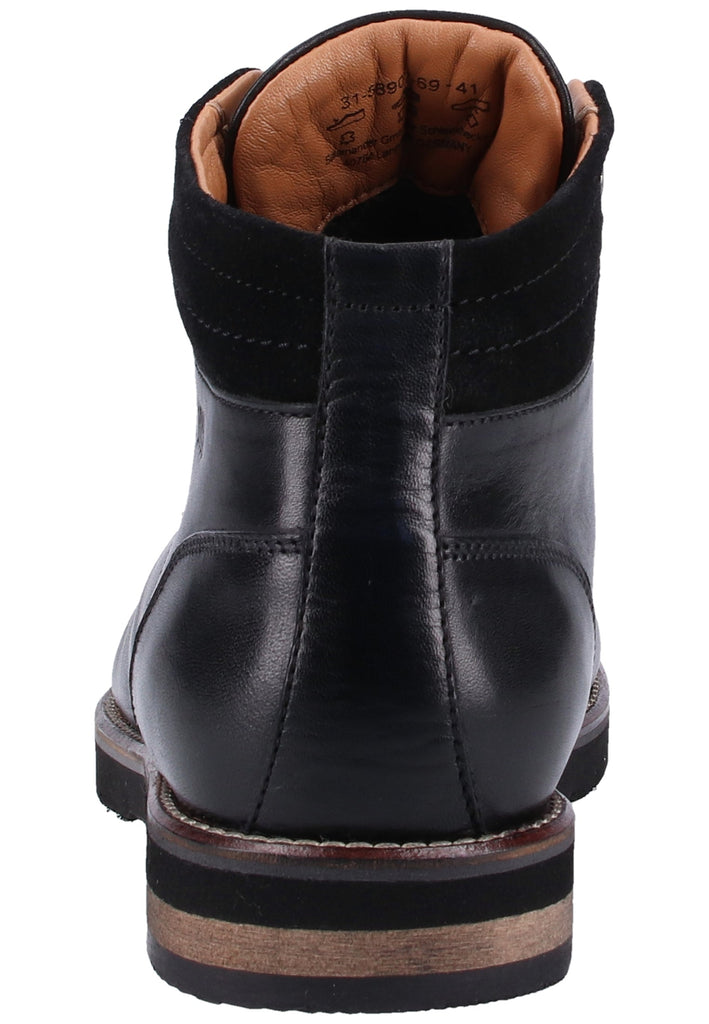 Salamander Stiefelette Leder Schwarz Warmfutter - surf4shoes