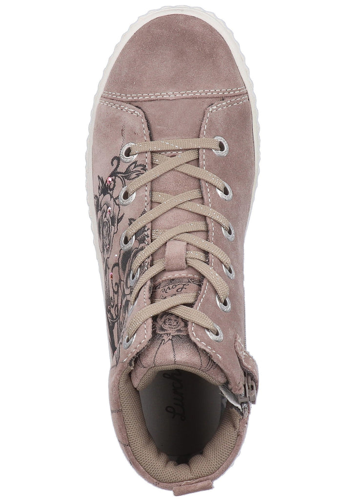 Lurchi Sneaker Veloursleder Taupe - surf4shoes