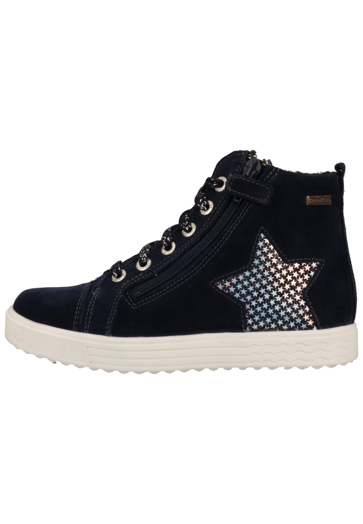 Lurchi Sneaker Veloursleder Blau Warmfutter - surf4shoes