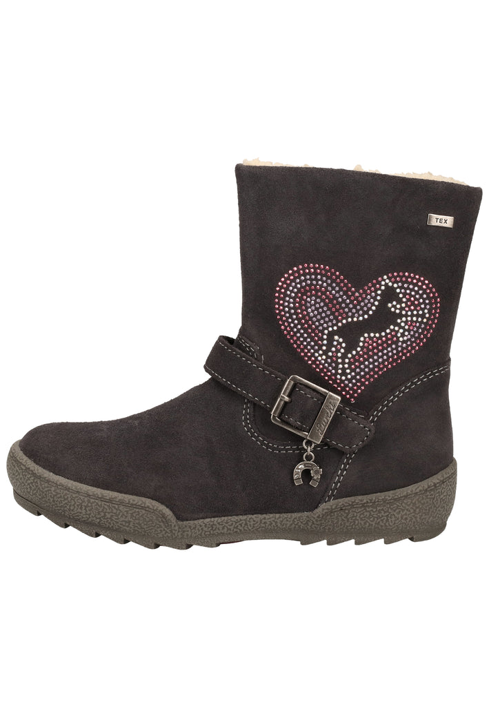 Lurchi Stiefel Veloursleder Grau Warmfutter - surf4shoes