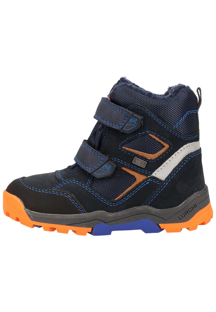 Lurchi Stiefel Veloursleder/Textil Blau Warmfutter - surf4shoes