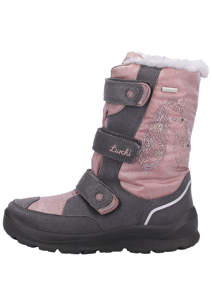 Lurchi Stiefel Veloursleder/Textil Grau Warmfutter - surf4shoes
