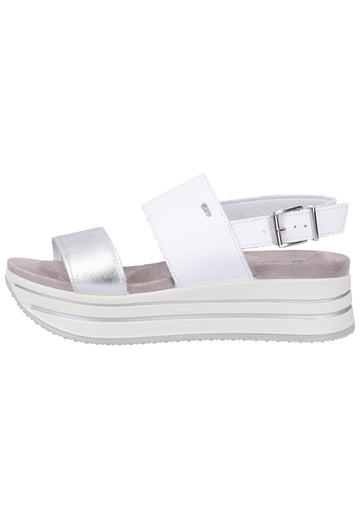 IGI&CO Sandalen Nappaleder Weiß/Silber - surf4shoes