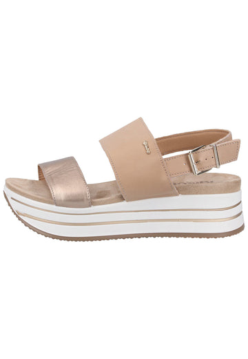 IGI&CO Sandalen Leder Beige/Gold - surf4shoes