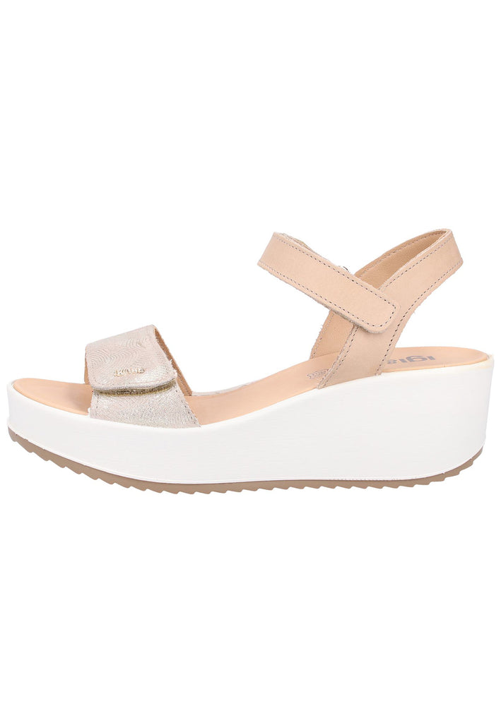 IGI&CO Sandalen Veloursleder Beige - surf4shoes