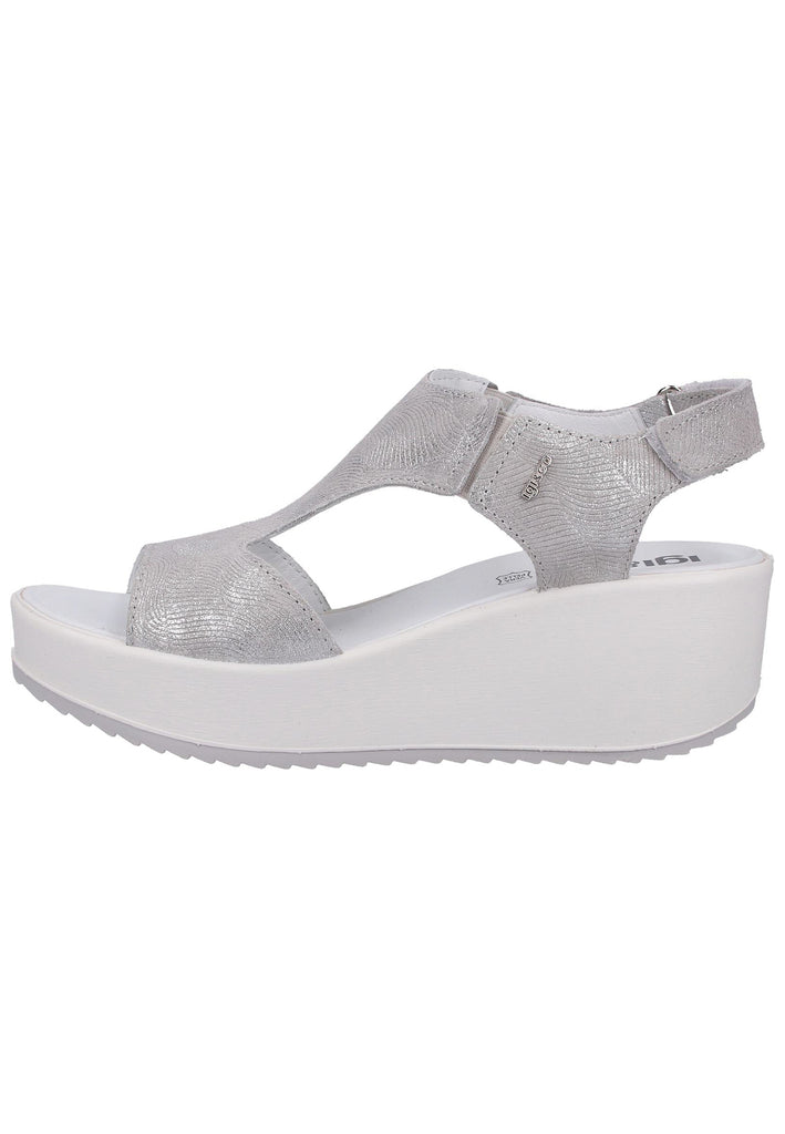 IGI&CO Sandalen Veloursleder Hellgrau - surf4shoes