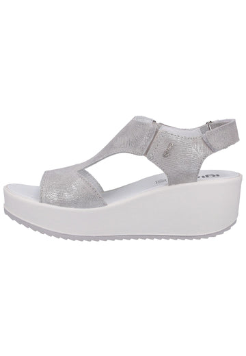 IGI&CO Sandalen Veloursleder Hellgrau - surf4shoes