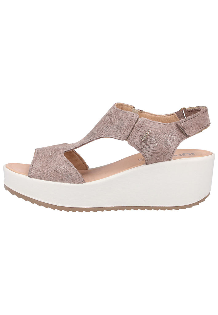 IGI&CO Sandalen Veloursleder Beige - surf4shoes