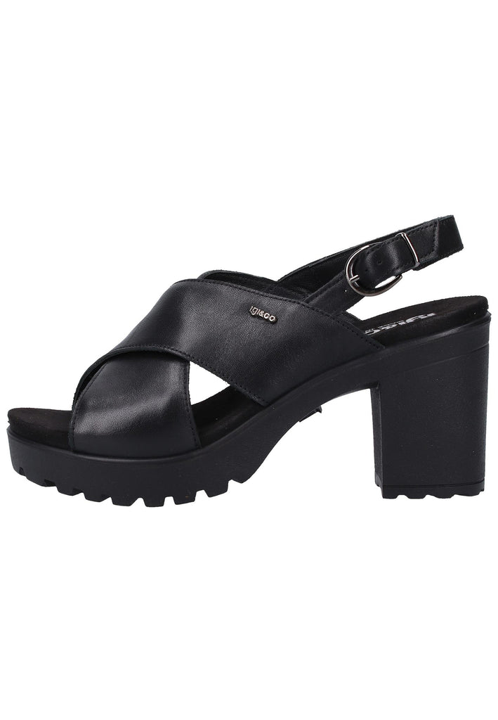 IGI&CO Sandalen Nappaleder Schwarz - surf4shoes