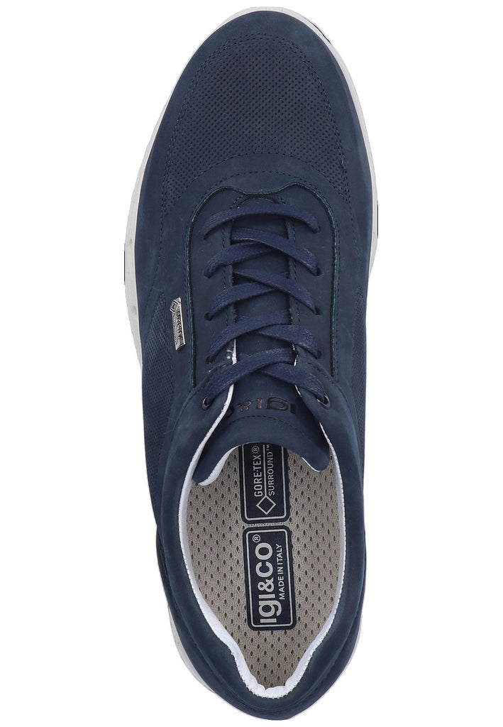 IGI&CO Sneaker Nubukleder Dunkelblau - surf4shoes