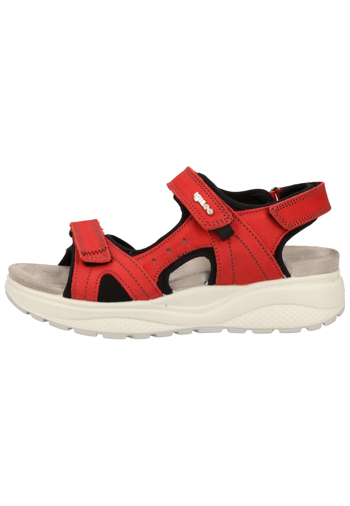 IGI&CO Sandalen Nubukleder Rot - surf4shoes