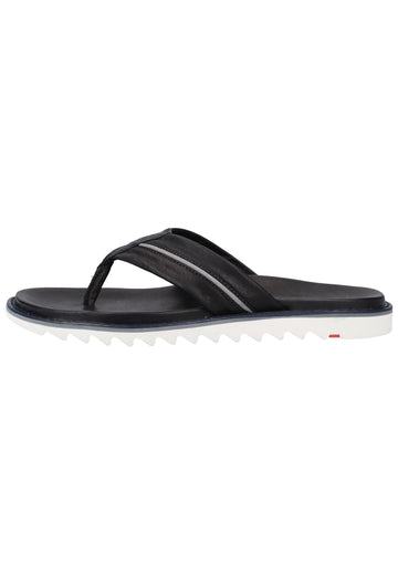 Lloyd Zehensteg Glattleder Schwarz - surf4shoes