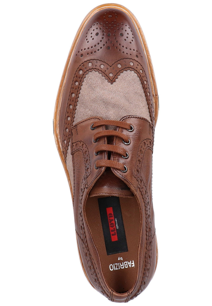 Lloyd Halbschuhe Leder/Textil Braun - surf4shoes