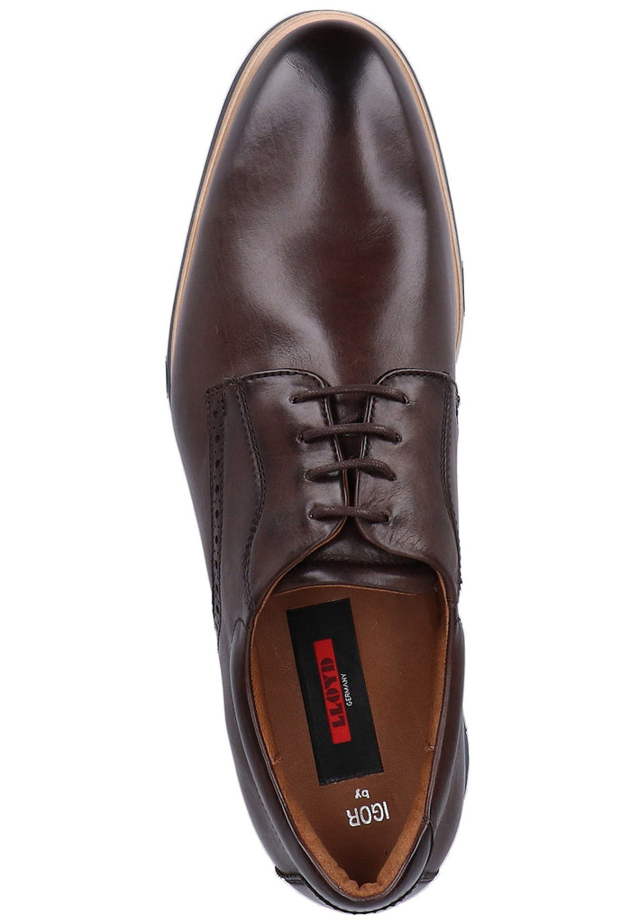 Lloyd Halbschuhe Glattleder Dunkelbraun - surf4shoes