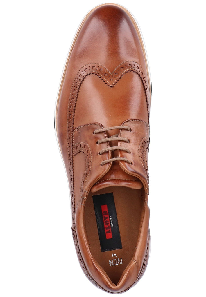 Lloyd Halbschuhe Glattleder Cognac - surf4shoes