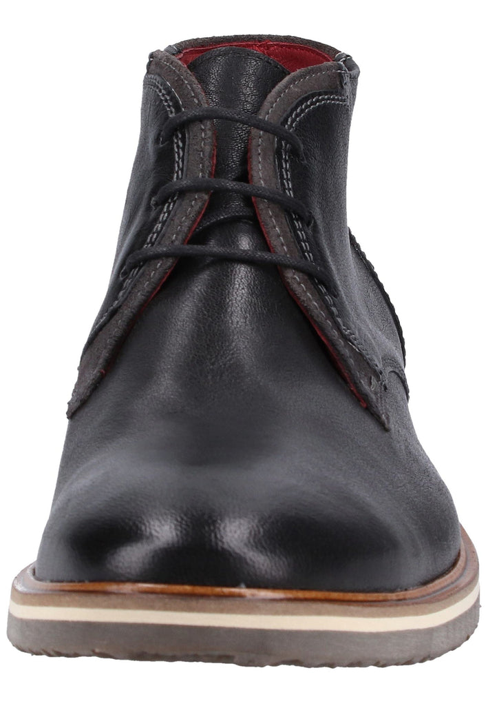 Lloyd Stiefelette Glattleder Schwarz/Grau - surf4shoes