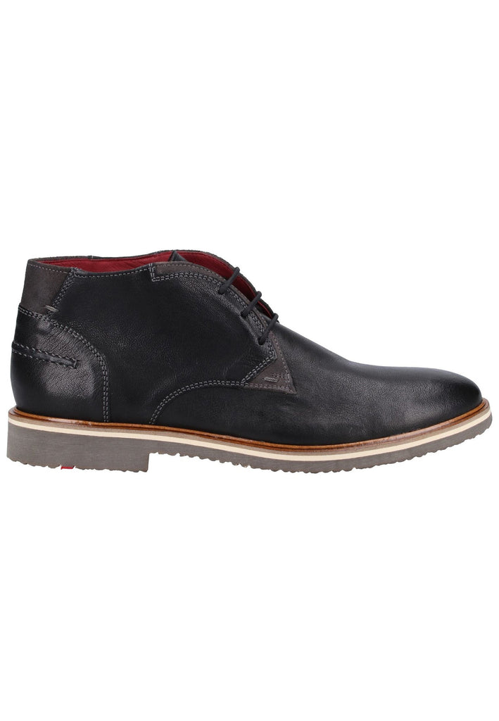 Lloyd Stiefelette Glattleder Schwarz/Grau - surf4shoes