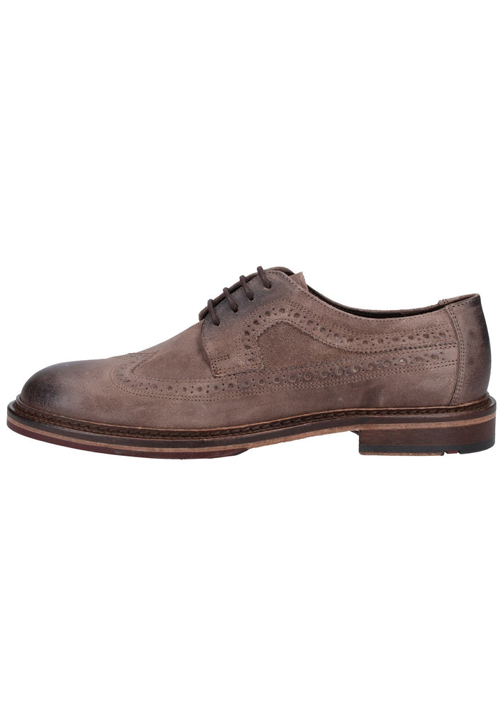 Lloyd Halbschuhe Veloursleder Taupe - surf4shoes