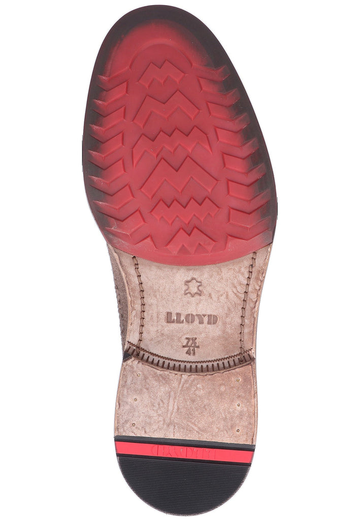 Lloyd Halbschuhe Veloursleder Taupe - surf4shoes