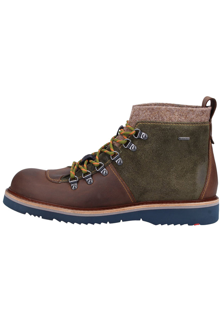 Lloyd Stiefelette Veloursleder Braun/Oliv - surf4shoes