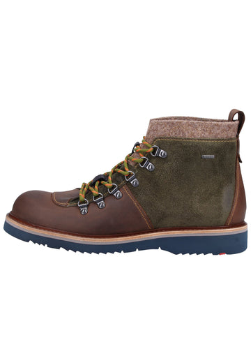 Lloyd Stiefelette Veloursleder Braun/Oliv - surf4shoes