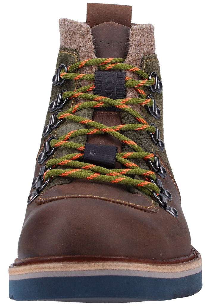Lloyd Stiefelette Veloursleder Braun/Oliv - surf4shoes