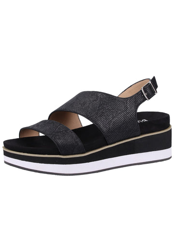 Bullboxer Sandalen Lederimitat Schwarz - surf4shoes