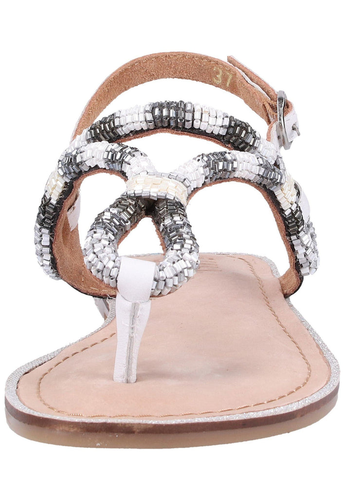 Bullboxer Zehensteg Leder/Textil Weiß - surf4shoes