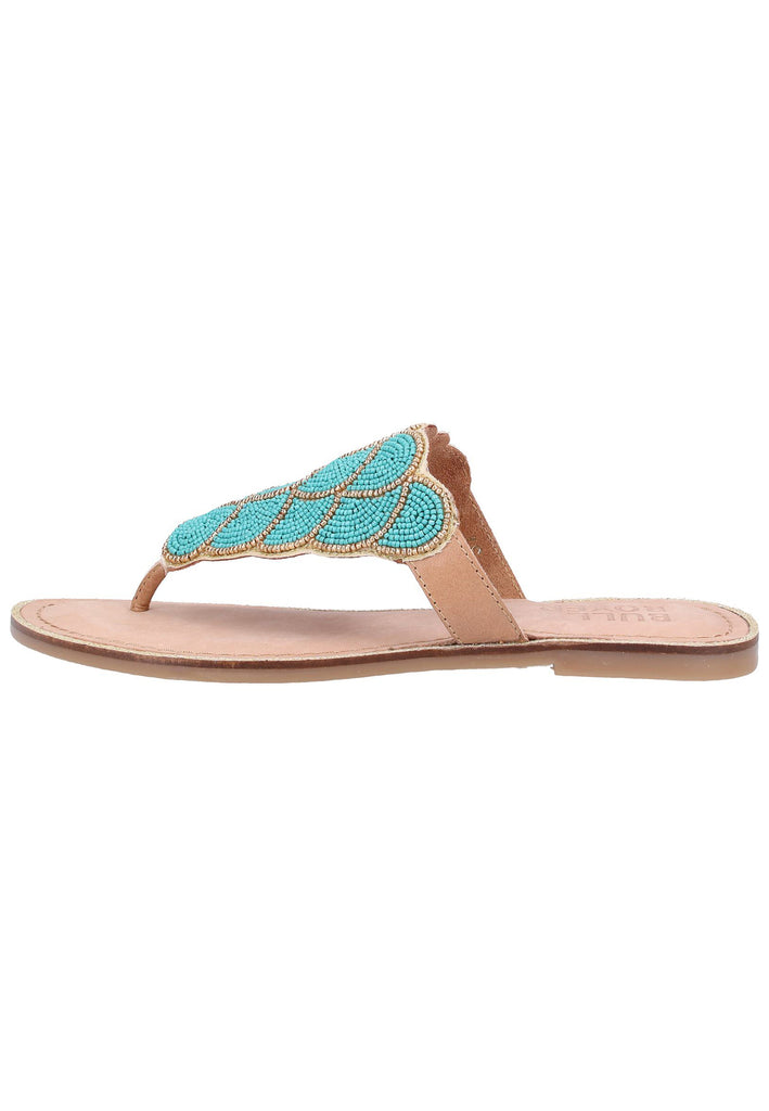 Bullboxer Zehensteg Leder/Textil Türkis - surf4shoes