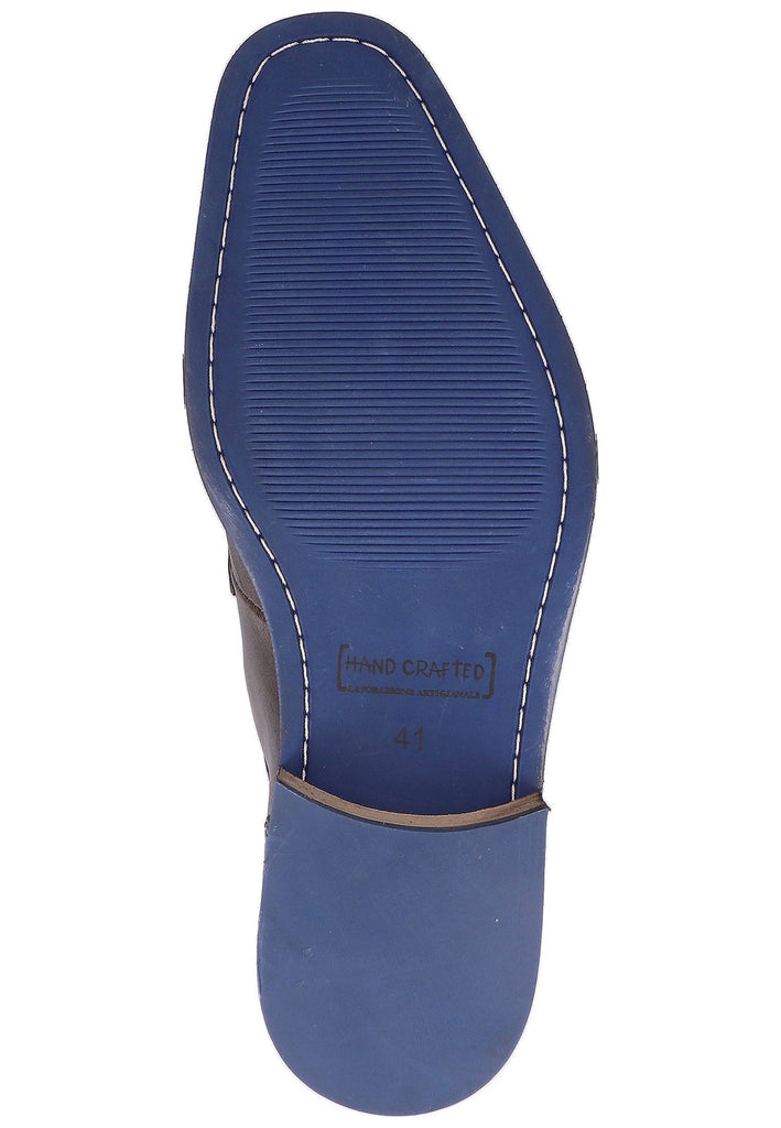 Bullboxer Businessschuhe Leder Dunkelgrau - surf4shoes