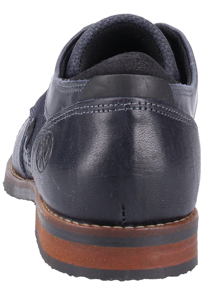 Bullboxer Businessschuhe Leder/Textil Dunkelblau - surf4shoes